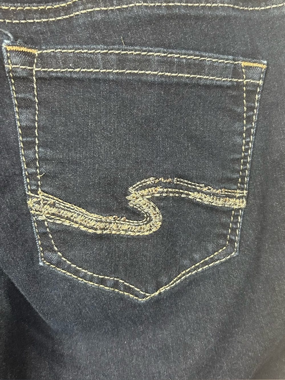 Silver Jeans Suki Slim Boot Womens 32 Dark Wash Stretch Denim Bootcut Jeans - Picture 4 of 10